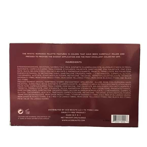 Ace Beautē Mystic Romance 15 Color Eyeshadow Palette - Picture 5 of 6